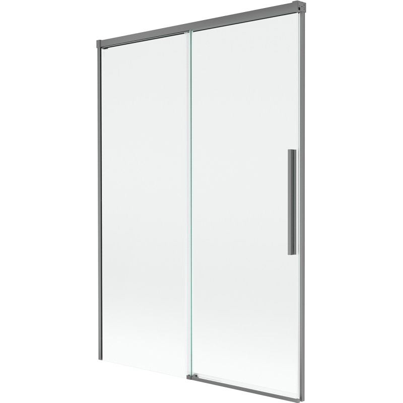 Mexen Rox zweiflügeliger Duschabtrennung 120 x 150 cm, transparent, Gun Metal - 8C9-120-001-95-00