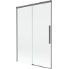 Mexen Rox Duschwand, 2-flügelig, 120 x 150 cm, transparent, Gun Metal - 8C9-120-001-95-00