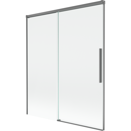 Mexen Rox Duschwand 2-flügelig, verschiebbar 140 x 150 cm, transparent, Gun Metal - 8C9-140-001-95-00