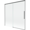 Mexen Rox Duschabtrennung Badewanne 2-flügelig verschiebbar 160 x 150 cm, transparent, gun metal - 8C9-160-001-95-00