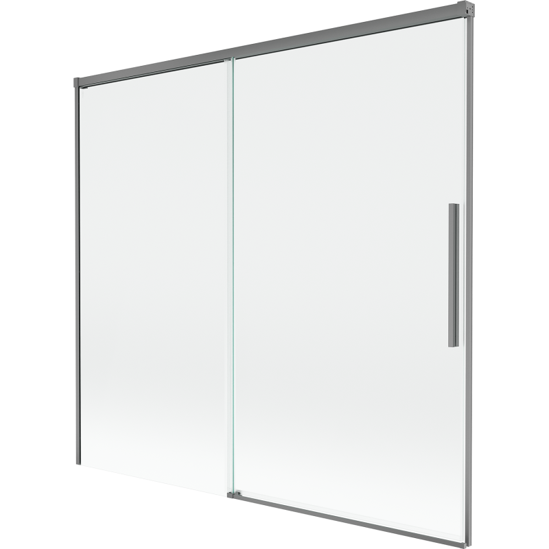 Mexen Rox Duschwand 2-flügelig, verschiebbar 170 x 150 cm, transparent, gun metal - 8C9-170-001-95-00
