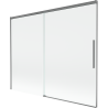 Mexen Rox 2-flügelige, verschiebbare Badewannenabtrennung 190 x 150 cm, transparent, Gun Metal - 8C9-190-001-95-00