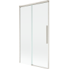 Mexen Rox 2-flügelige verschiebbare Badewannenabtrennung 100 x 150 cm, transparent, gebürstetes Nickel - 8C9-100-001-97-00