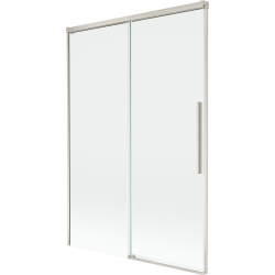 Mexen Rox Duschabtrennung 2-teilig verschiebbar 120 x 150 cm, transparent, gebürsteter Nickel - 8C9-120-001-97-00