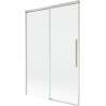 Mexen Rox Duschabtrennung 2-teilig verschiebbar 120 x 150 cm, transparent, gebürsteter Nickel - 8C9-120-001-97-00