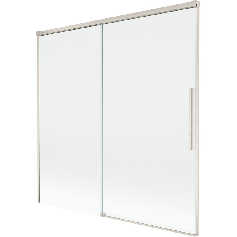 Mexen Rox zweiflügelige Duschwand 160 x 150 cm, transparent, gebürsteter Nickel - 8C9-160-001-97-00
