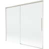 Mexen Rox 2-flügelige Badewannenabtrennung zum Schieben 180 x 150 cm, transparent, gebürstetes Nickel - 8C9-180-001-97-00