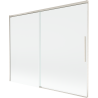 Mexen Rox 2-flügelige Badewannenfaltwand, verschiebbar 190 x 150 cm, transparent, gebürsteter Nickel - 8C9-190-001-97-00