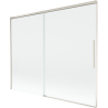 Mexen Rox Duschwand 2-flügelig verschiebbar 190 x 150 cm, transparent, gebürstetes Nickel - 8C9-190-001-97-00