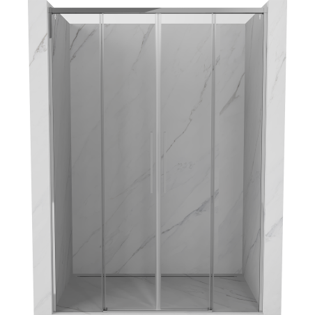 Mexen Rox Duo Schiebetür-Duschwand 150 cm, transparent, Chrom - 8C2-150-002-01-00