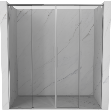 Mexen Rox Duo Schiebetür Duschöffnung 180 cm, transparent, Chrom - 8C2-180-002-01-00
