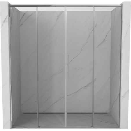 Mexen Rox Duo Schiebetür Duschwand 200 cm, transparent, Chrom - 8C2-200-002-01-00