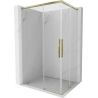 Mexen Rox Duo Schiebeduschkabine 100 x 90 cm, transparent, gold - 8C2D-100-090-50-00