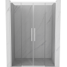 Mexen Rox Duo Schiebetüren für Dusche 150 cm, transparent, weiß - 8C2-150-002-20-00