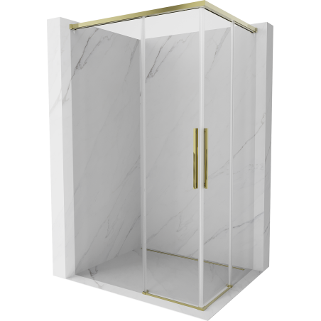 Mexen Rox Duo Duschkabine verschiebbar 110 x 90 cm, transparent, gold - 8C2D-110-090-50-00