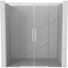 Mexen Rox Duo Schiebetüren für Dusche 170 cm, transparent, weiß - 8C2-170-002-20-00