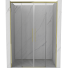 Mexen Rox Duo-Schiebeduschtüren 140 cm, transparent, gold - 8C2-140-002-50-00