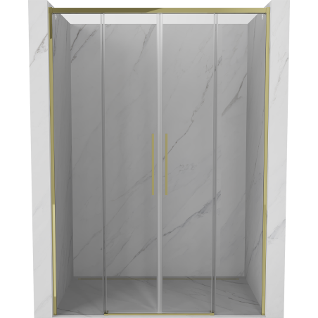 Mexen Rox Duo Duschschiebetüren 150 cm, transparent, gold - 8C2-150-002-50-00
