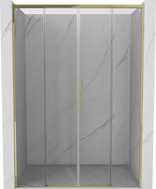 Mexen Rox Duo Duschschiebetüren 150 cm, transparent, gold - 8C2-150-002-50-00