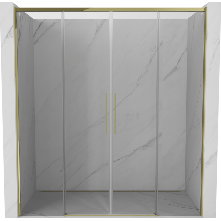 Mexen Rox Duo-Schiebeduschtür 170 cm, transparent, gold - 8C2-170-002-50-00