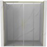 Mexen Rox Duo-Schiebetüren, 190 cm, transparent, gold - 8C2-190-002-50-00