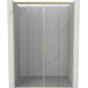 Mexen Rox Duo Schiebeduschtüren 160 cm, transparent, gebürstet gold - 8C2-160-002-55-00
