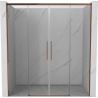 Mexen Rox Duo Schiebetür für Dusche 170 cm, transparent, Roségold - 8C2-170-002-60-00