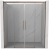 Mexen Rox Duo Schiebetüren 180 cm, transparent, Roségold - 8C2-180-002-60-00