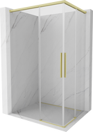 Mexen Rox Duo Schiebeduschkabine 85 x 75 cm, transparent, gold gebürstet - 8C2D-085-075-55-00