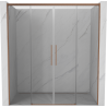 Mexen Rox Duo-Schiebetüren 170 cm, transparent, gebürstetes Kupfer - 8C2-170-002-65-00