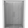 Mexen Rox Duo Schiebetüren für die Dusche 160 cm, transparent, gebürstet Gun Gray - 8C2-160-002-66-00