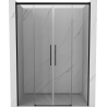 Mexen Rox Duo Duschschiebetür 140 cm, transparent, schwarz - 8C2-140-002-70-00