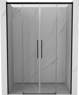 Mexen Rox Duo Schiebetür Duschabtrennung 150 cm, transparent, schwarz - 8C2-150-002-70-00