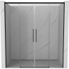 Mexen Rox Duo Duschschiebetüren 190 cm, transparent, schwarz - 8C2-190-002-70-00