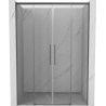 Mexen Rox Duo Schiebetüren Duschwand 140 cm, transparent, Gun Metal - 8C2-140-002-95-00