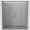 Mexen Rox Duo Schiebetüren für die Dusche 170 cm, transparent, Gun Metal - 8C2-170-002-95-00