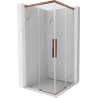Mexen Rox Duo Duschkabine Schiebetür 85 x 85 cm, transparent, Roségold - 8C2D-085-085-60-00