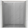 Mexen Rox Duo Schiebetüren für Dusche 170 cm, transparent, gebürsteter Nickel - 8C2-170-002-97-00