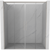 Mexen Rox Duo Schiebetür 180 cm, transparent, gebürsteter Nickel - 8C2-180-002-97-00