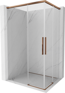 Mexen Rox Duo Schiebeduschkabine 95 x 90 cm, transparent, Roségold - 8C2D-095-090-60-00