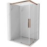 Mexen Rox Duo Duschkabine Schiebetür 110 x 90 cm, transparent, Roségold - 8C2D-110-090-60-00