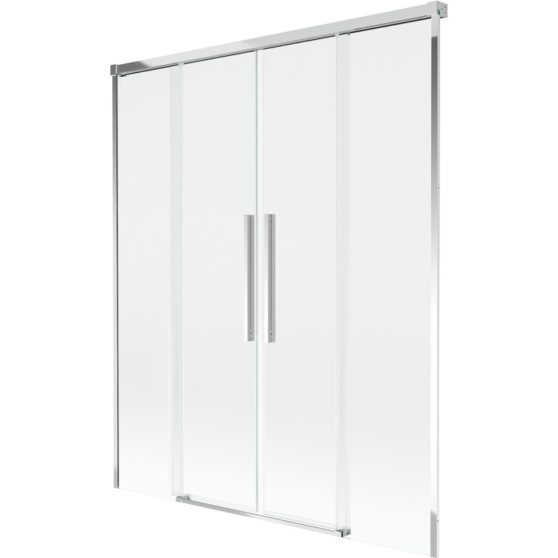 Mexen Rox zweiflügelige Duschwand 150 x 150 cm, transparent, Chrom - 8C9-150-002-01-00