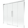 Mexen Rox 2-flügelige, verschiebbare Badewannenabtrennung 170 x 150 cm, transparent, chrom - 8C9-170-002-01-00