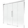 Mexen Rox Duschabtrennung 2-flügelig verschiebbar 190 x 150 cm, transparent, Chrom - 8C9-190-002-01-00