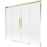 Mexen Rox Duschtür, 2-teilig, verschiebbar, 170 x 150 cm, transparent, gold - 8C9-170-002-50-00