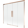 Mexen Rox Duschwand 2-flügelig, schiebbar 190 x 150 cm, transparent, Roségold - 8C9-190-002-60-00
