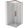 Mexen Rox Duo Duschkabine zum Schieben 120 x 120 cm, transparent, Roségold - 8C2D-120-120-60-00