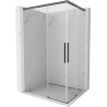 Mexen Rox Duo Schiebedusche 120 x 95 cm, transparent, gebürstetes Gun Gray - 8C2D-120-095-66-00