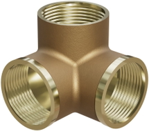 Mexen BRASS Messing T-Stück 3D 1/2 GW x 1/2 GW x 1/2 GW - W97425-121212