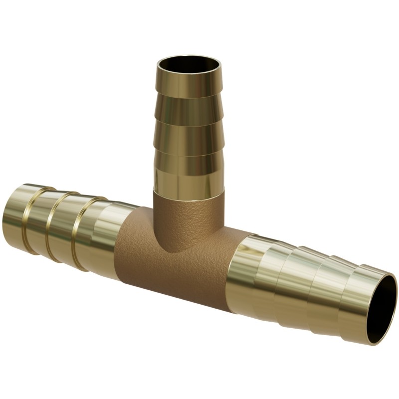 Mexen BRASS T-Stück für Schlauch T Messing 6 x 6 x 6 mm - W97428-060606